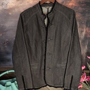 Nwot Denver Hayes Black Denim Jacket.  XL